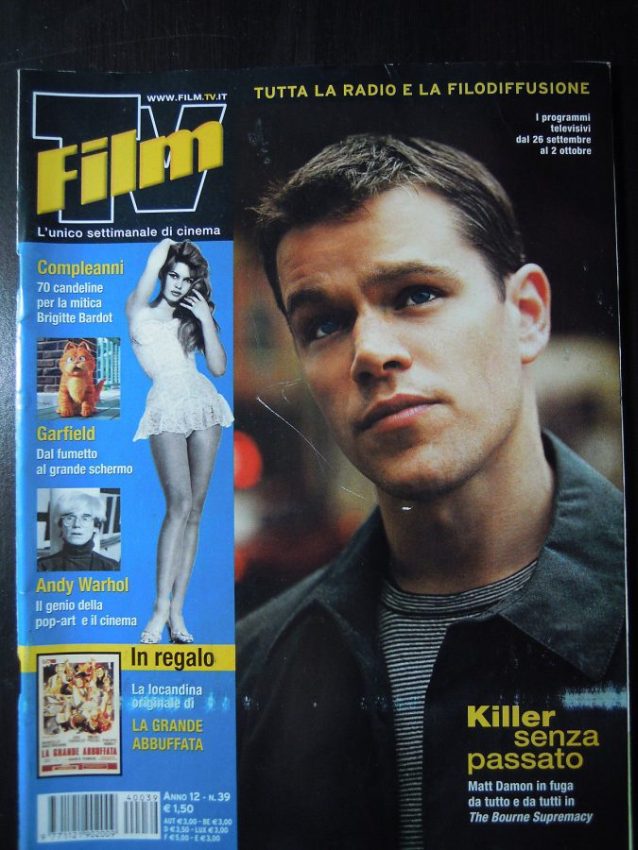 FILM TV magazine side cover Issue 39 26 September 2004