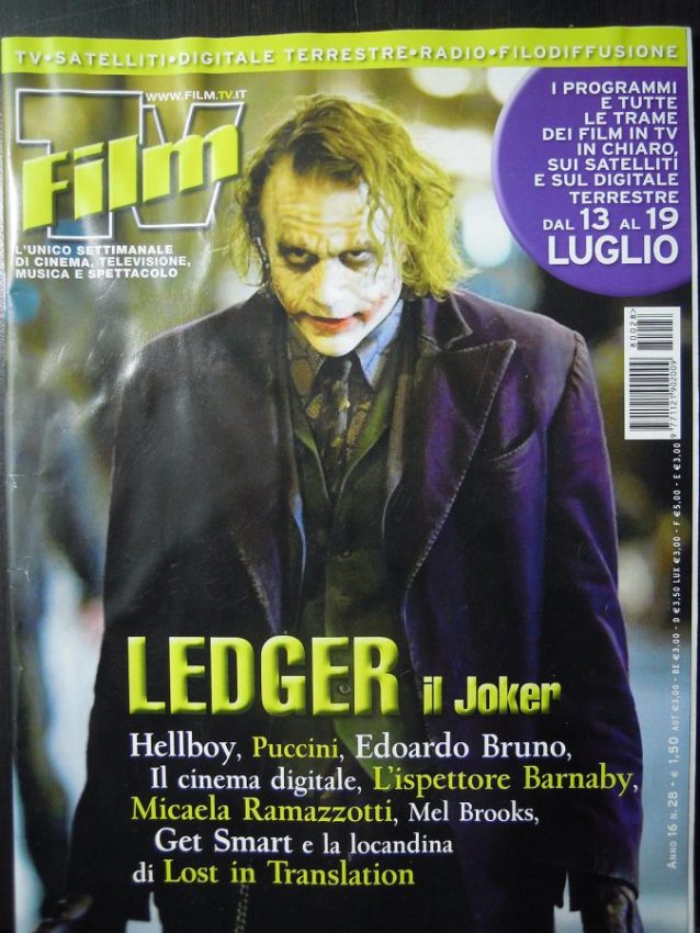 FILM TV magazine side cover Issue 28 13 July 2008
