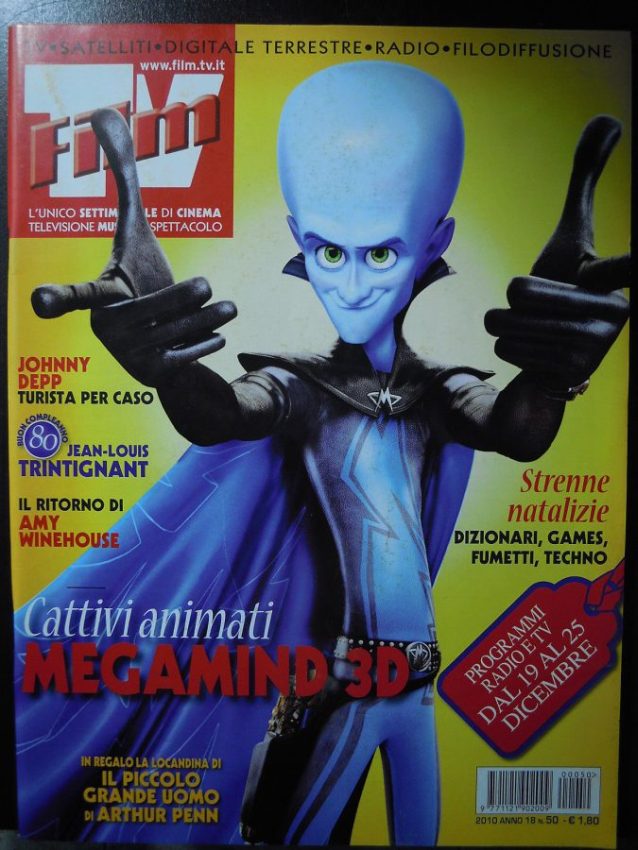 FILM TV magazine side cover Issue 50 19 December 2010