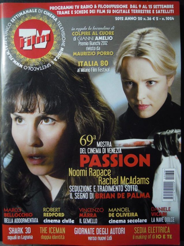 FILM TV magazine side cover Issue 36 9 September 2012
