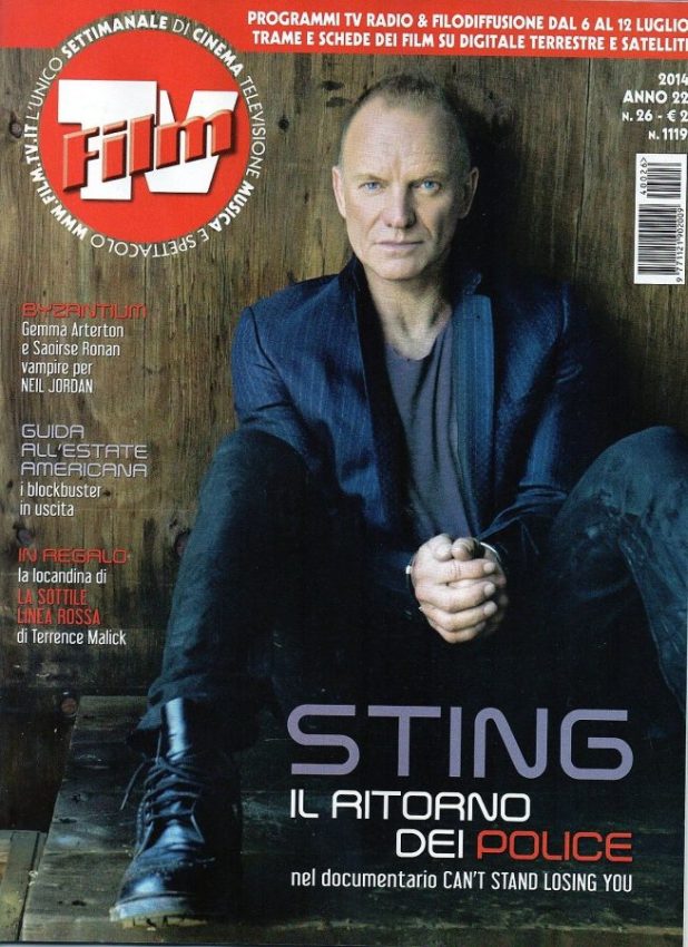 FILM TV magazine side cover Issue 26 6 July 2014