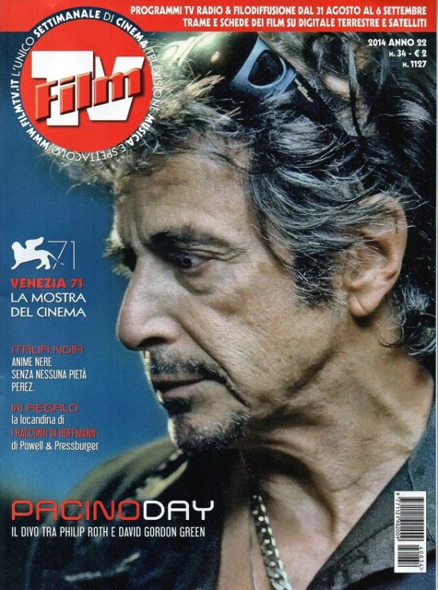 FILM TV magazine side cover Issue 34 31 August 2014