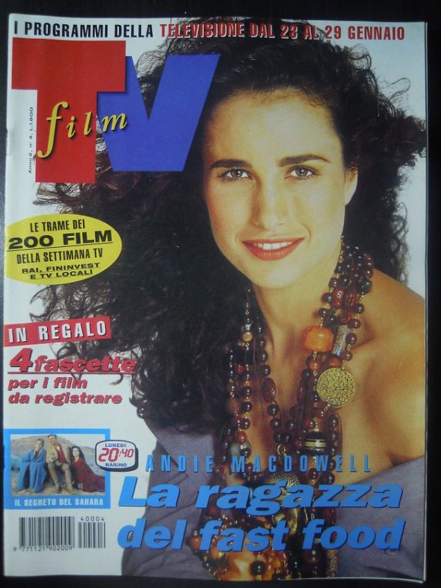 FILM TV magazine side cover Issue 4 23 January 1994