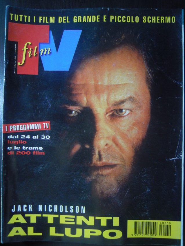 FILM TV magazine side cover Issue 30 24 July 1994