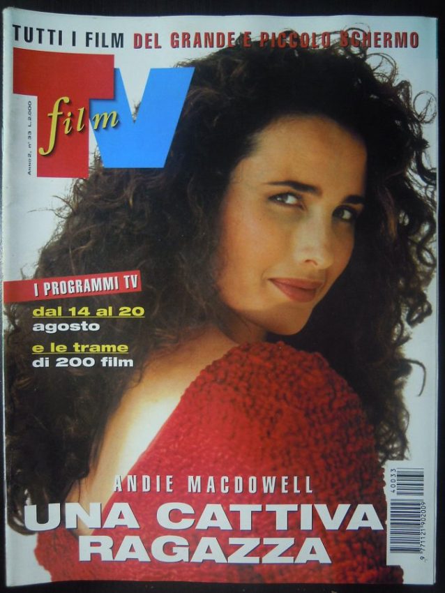 FILM TV magazine side cover Issue 33 14 August 1994