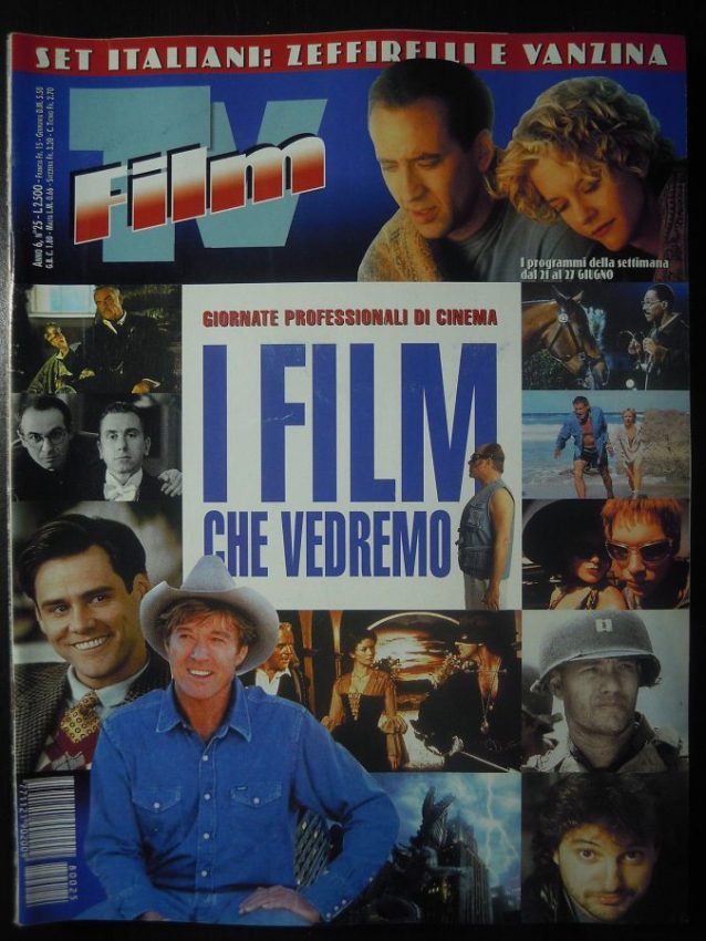 FILM TV magazine side cover Issue 25 21 June 1998