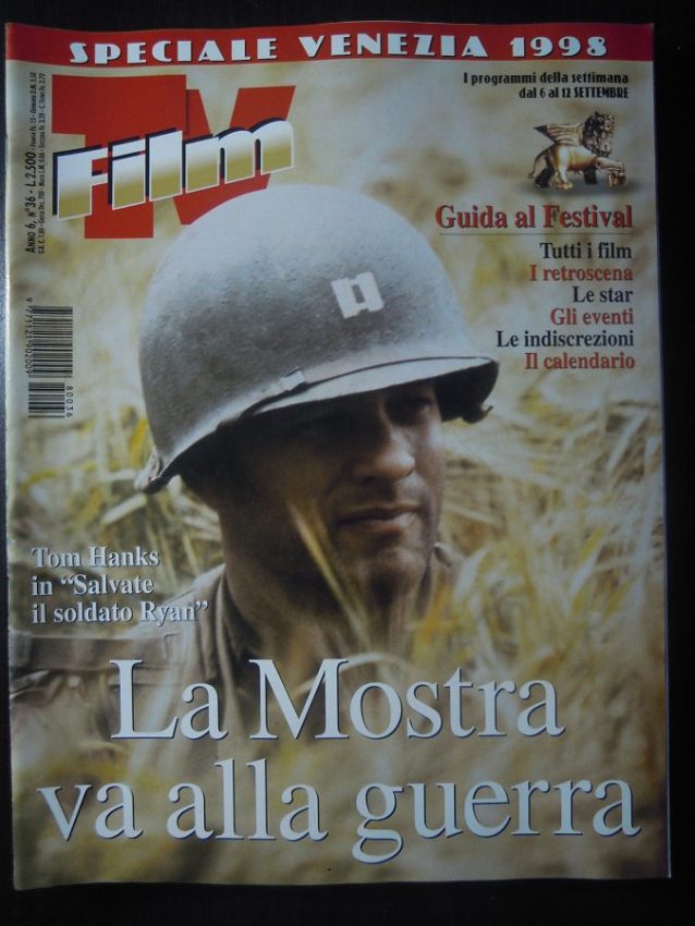 FILM TV magazine side cover Issue 36 6 September 1998