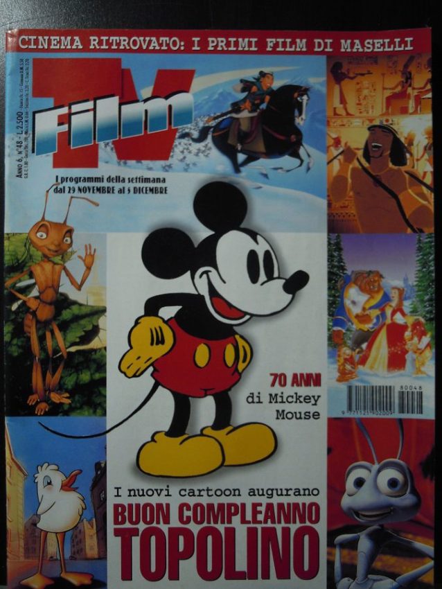 FILM TV magazine side cover Issue 48 29 November 1998