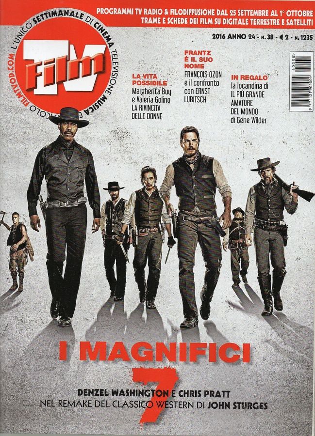 FILM TV magazine side cover Issue 38 25 September 2016