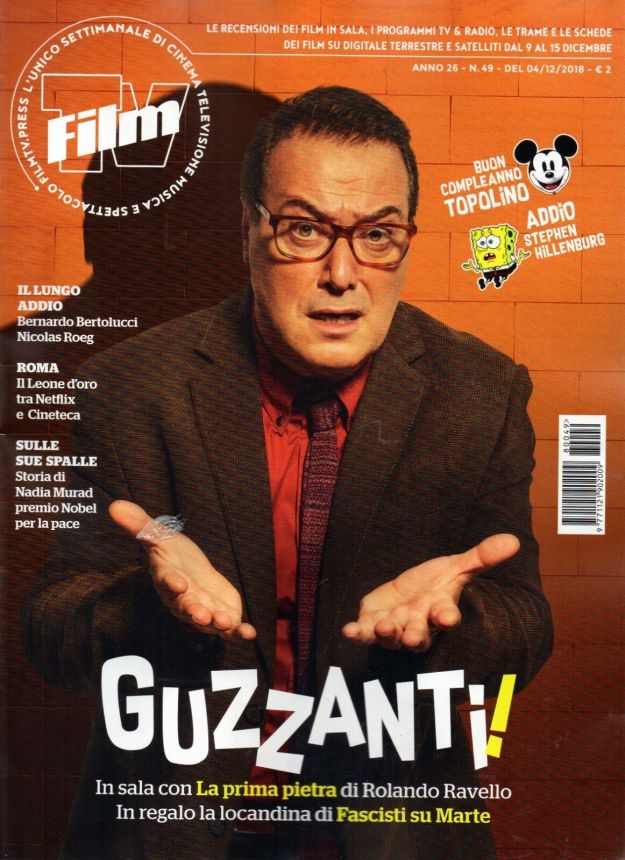 FILM TV magazine side cover Issue 49 4 December 2018