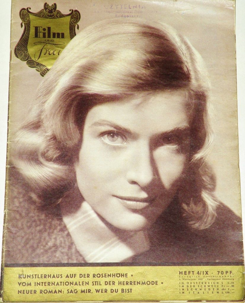 FILM UND FRAU magazine side cover Issue 4   1957