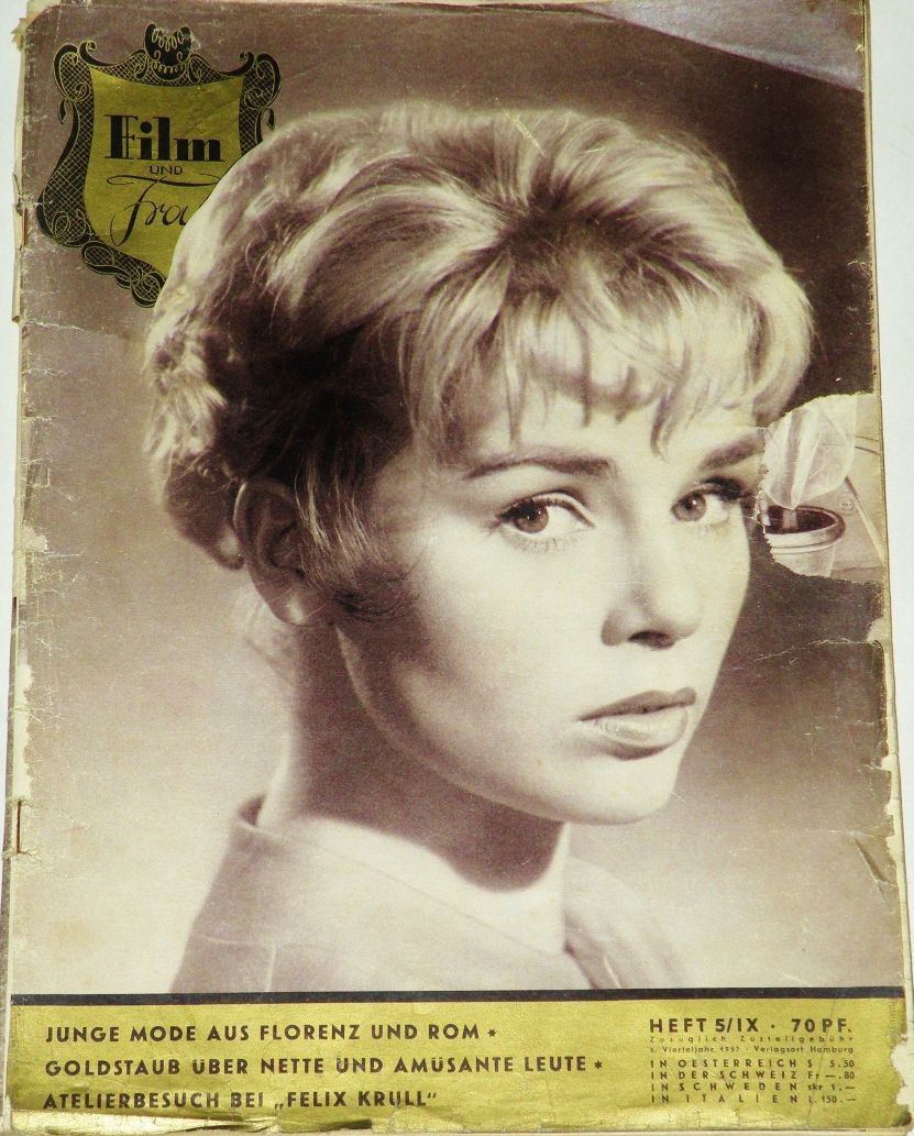 FILM UND FRAU magazine side cover Issue 5   1957