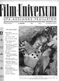 FILM UNIVERSUM magazine side cover Issue 2  1937
