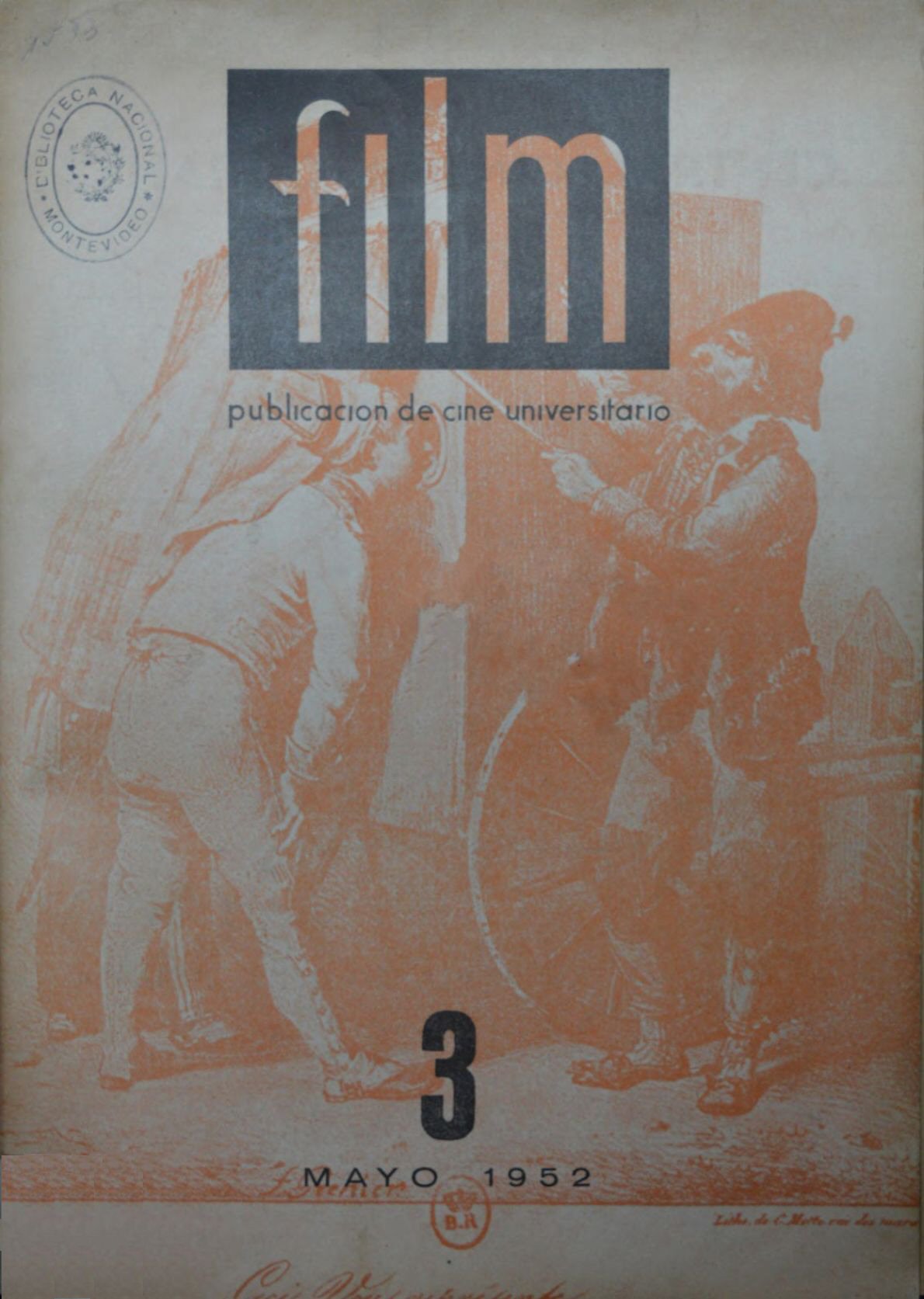 FILM (Ur) magazine side cover Issue 3  May 1952