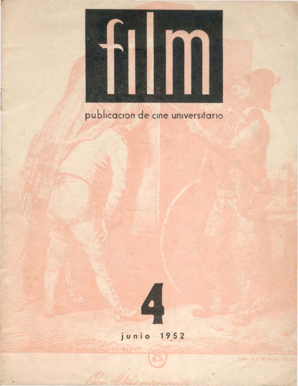 FILM (Ur) magazine side cover Issue 4  June 1952