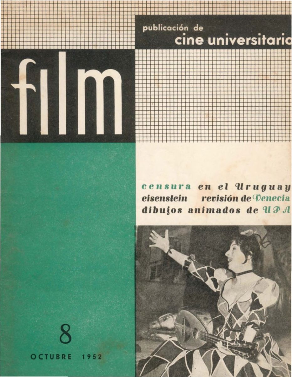 FILM (Ur) magazine side cover Issue 8  October 1952