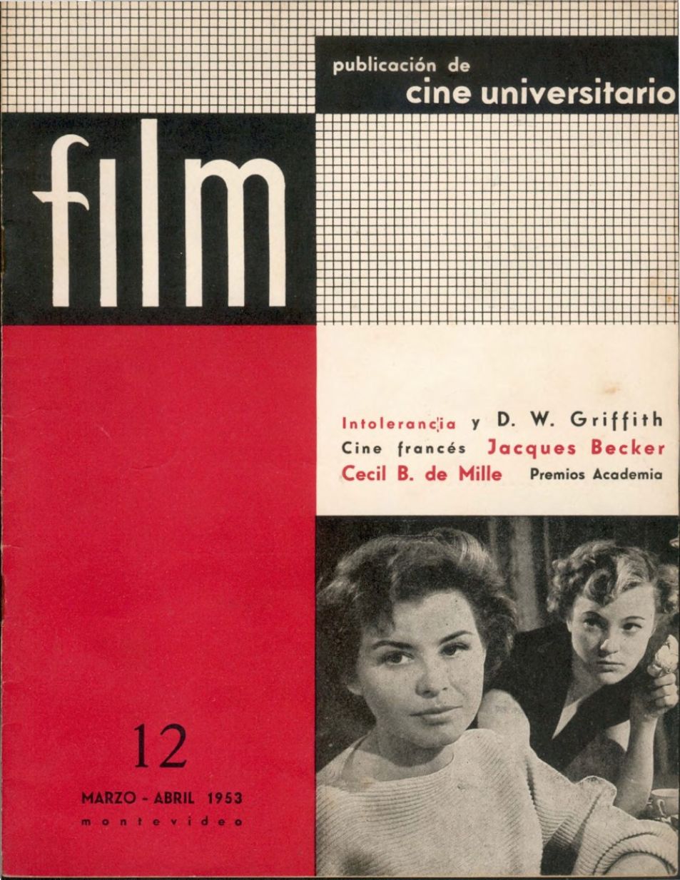 FILM (Ur) magazine side cover Issue 12  March/April 1953