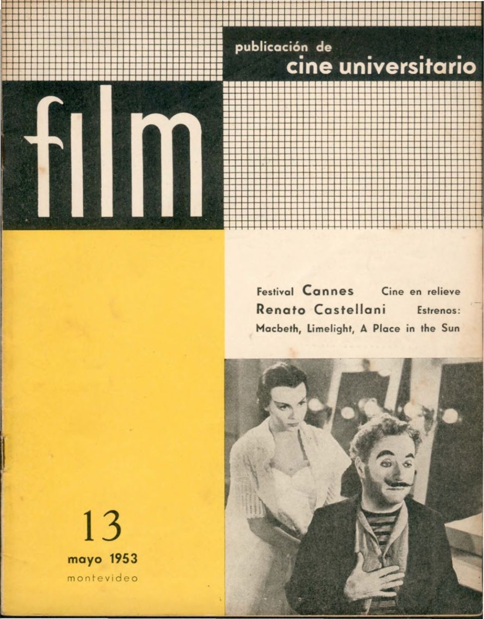 FILM (Ur) magazine side cover Issue 13  May 1953