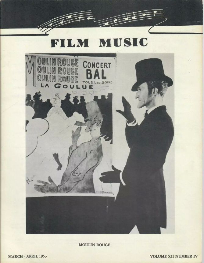 FILM MUSIC USA magazine side cover  March/April 1953