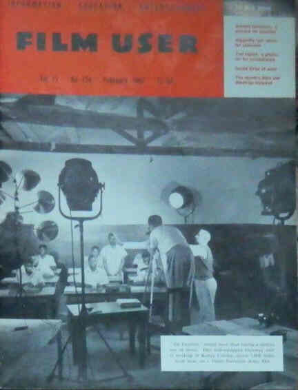 FILM USER magazine side cover Issue 124 February 1957