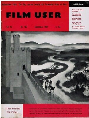 FILM USER magazine side cover  December 1961