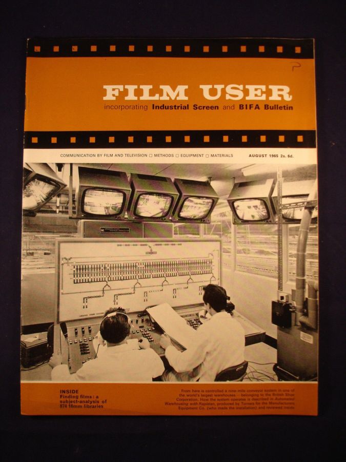 FILM USER magazine side cover Issue 226  August 1965