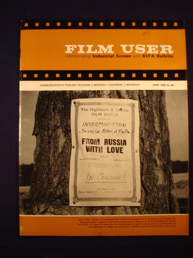 FILM USER magazine side cover Issue 236  June 1966