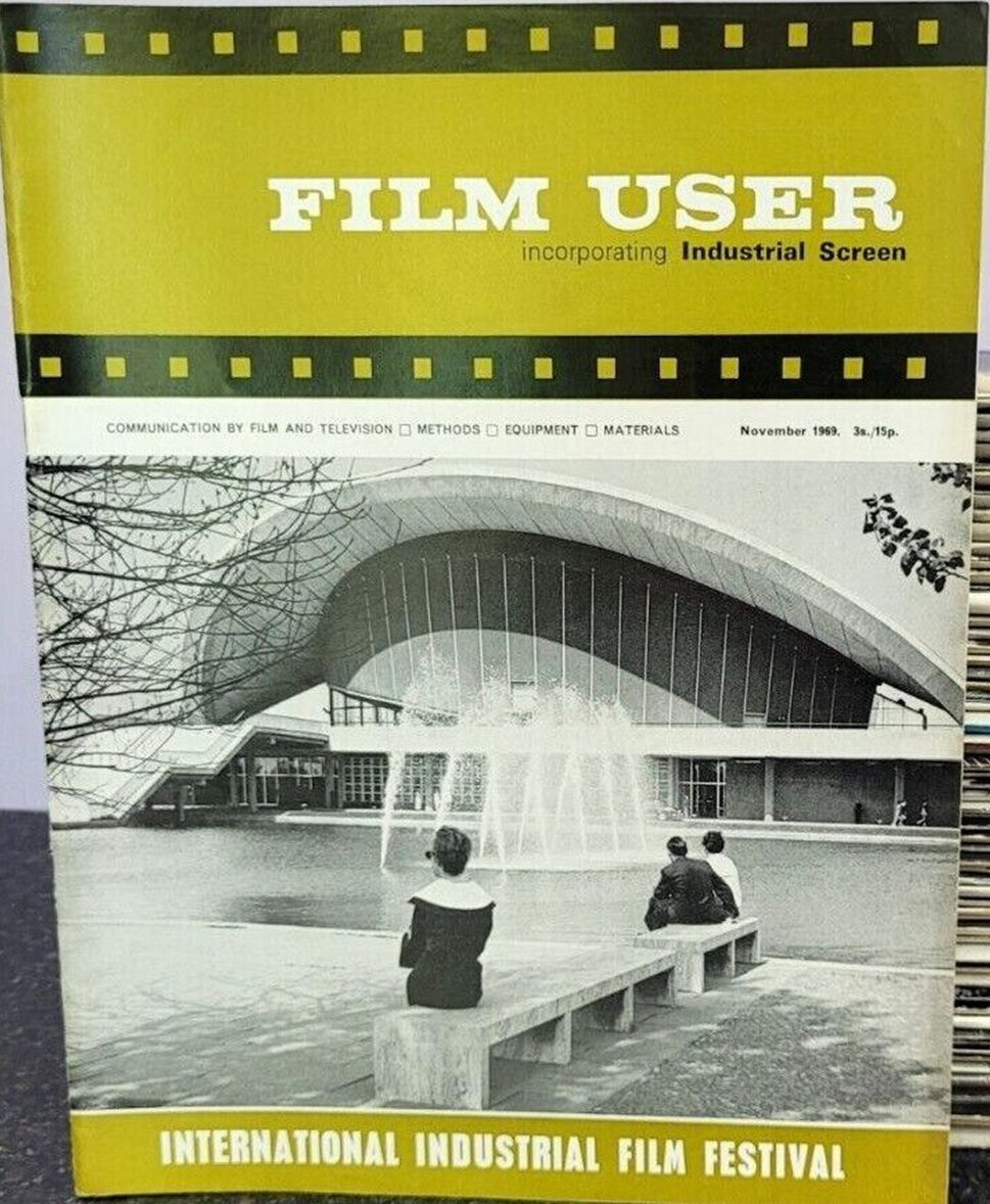 FILM USER magazine side cover  November 1969
