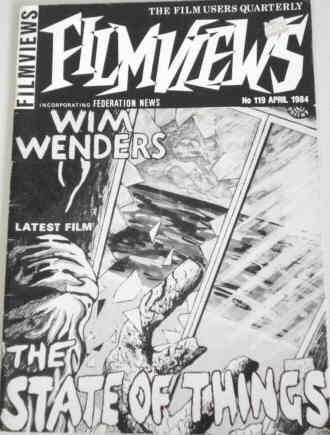 FILMVIEWS magazine side cover Issue 119 April 1984