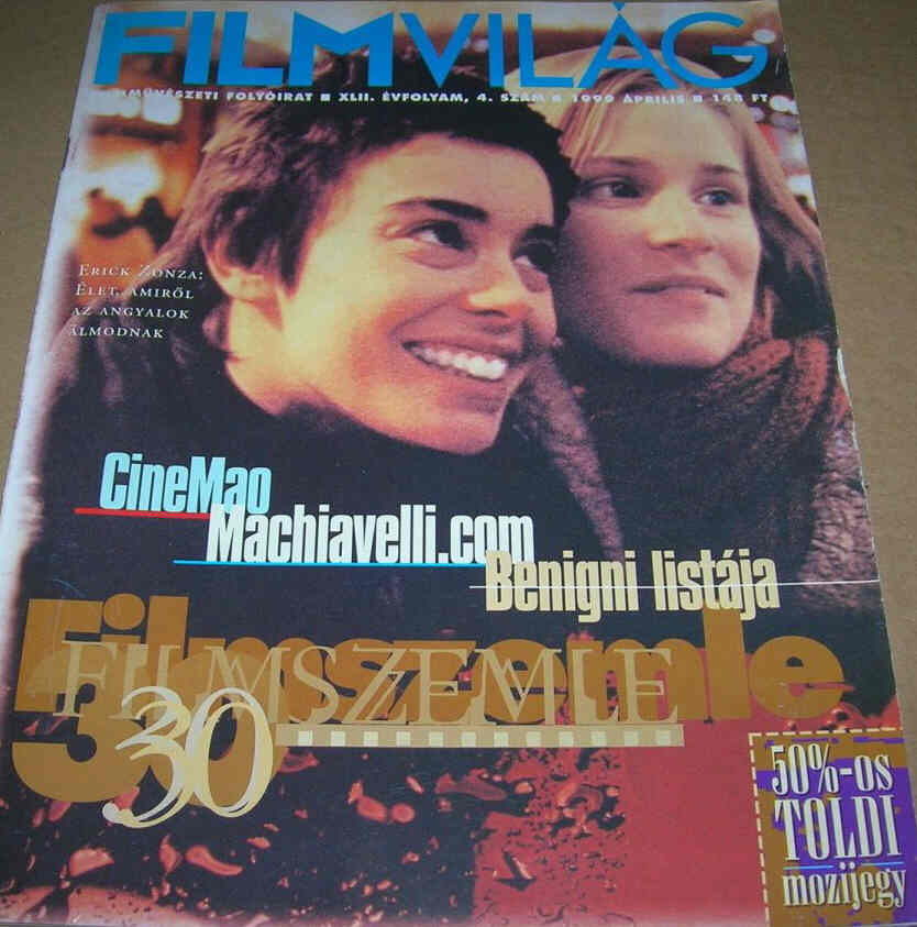 FILMVILAG magazine side cover April 1999