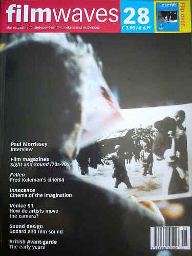 FILMWAVES magazine side cover Issue 28 February 2005