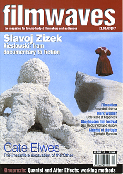 FILMWAVES magazine side cover Issue 12  2000