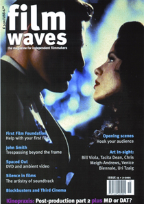 FILMWAVES magazine side cover Issue 15  2001
