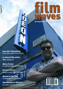 FILMWAVES magazine side cover Issue 18  2002