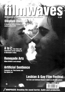 FILMWAVES magazine side cover Issue 3 February 1998