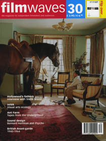FILMWAVES magazine side cover Issue 30  2005