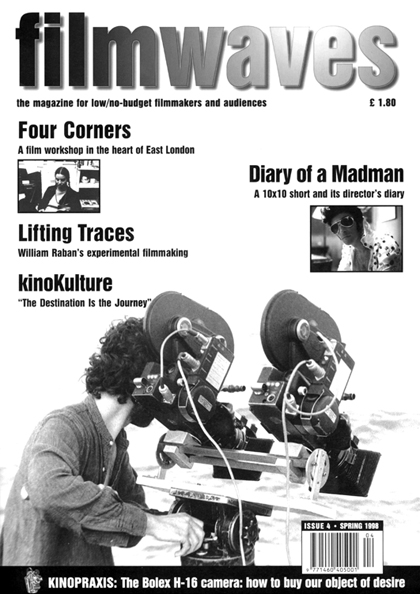 FILMWAVES magazine side cover Issue 4  1998