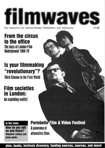 FILMWAVES magazine side cover Issue 1 August 1997