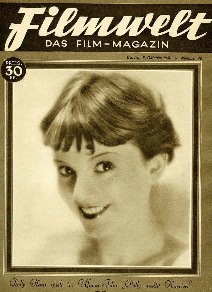 FILMWELT magazine side cover Issue 40 5 October 1930