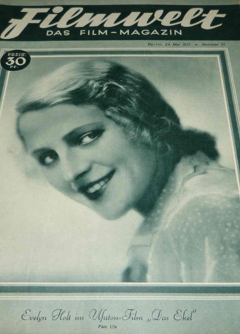 FILMWELT magazine side cover Issue 21 24 May 1931
