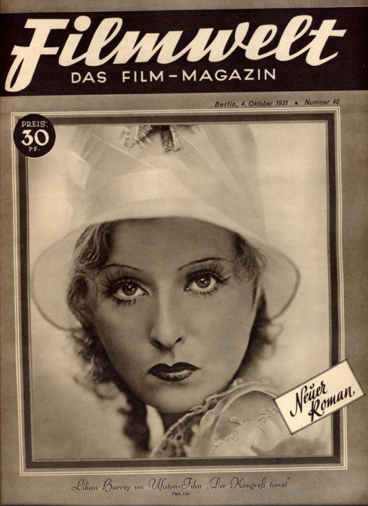 FILMWELT magazine side cover Issue 40 4 October 1931