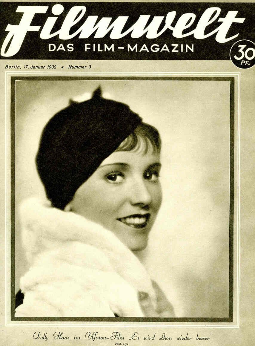 FILMWELT magazine side cover Issue 3 17 January 1932