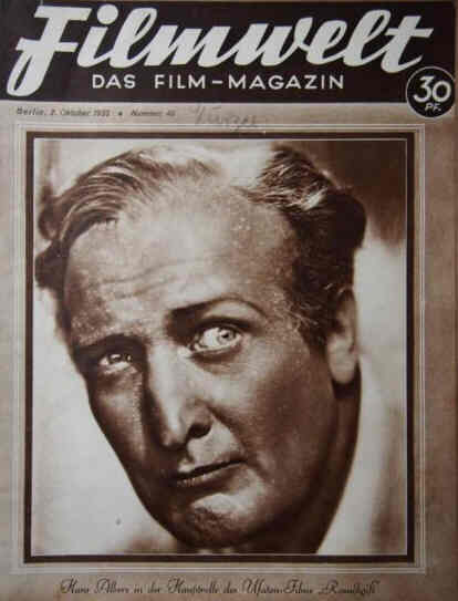 FILMWELT magazine side cover Issue 40 2 October 1932