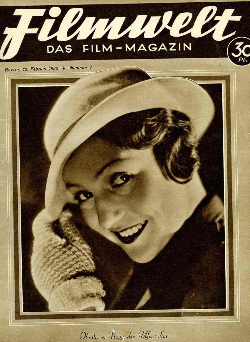 FILMWELT magazine side cover Issue 7 12 February 1933