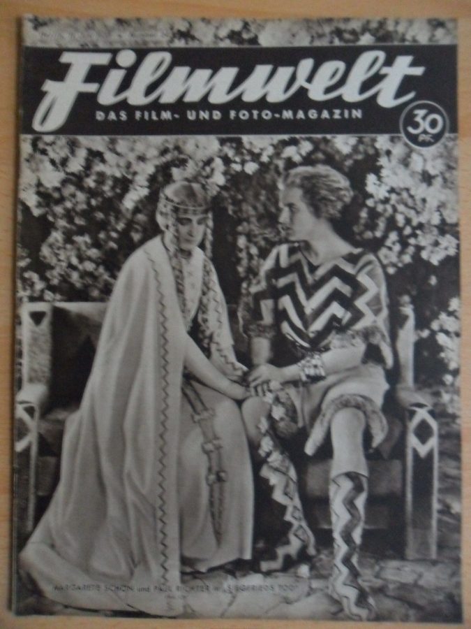 FILMWELT magazine side cover Issue 24 11 June 1933