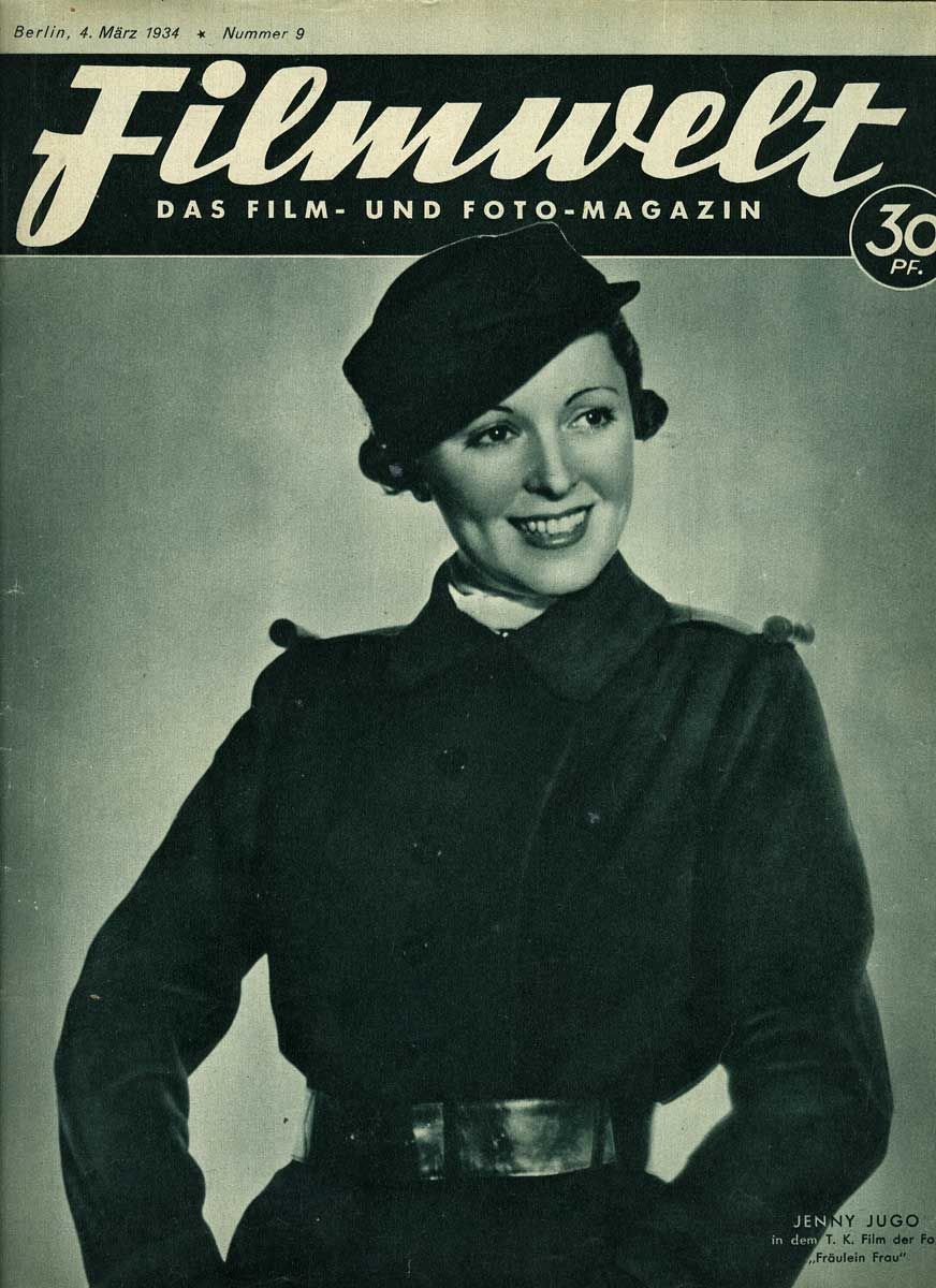 FILMWELT magazine side cover Issue 9 4 March 1934