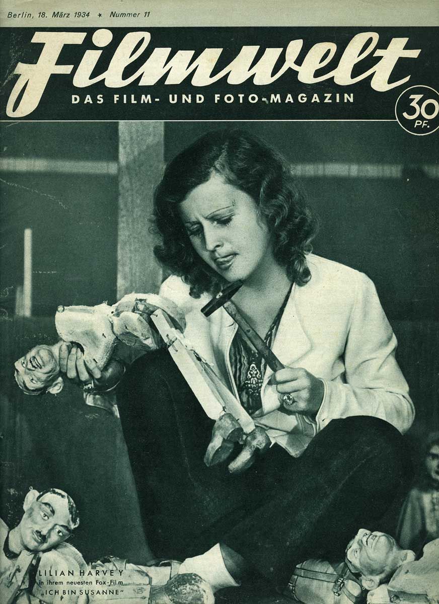 FILMWELT magazine side cover Issue 11 18 March 1934
