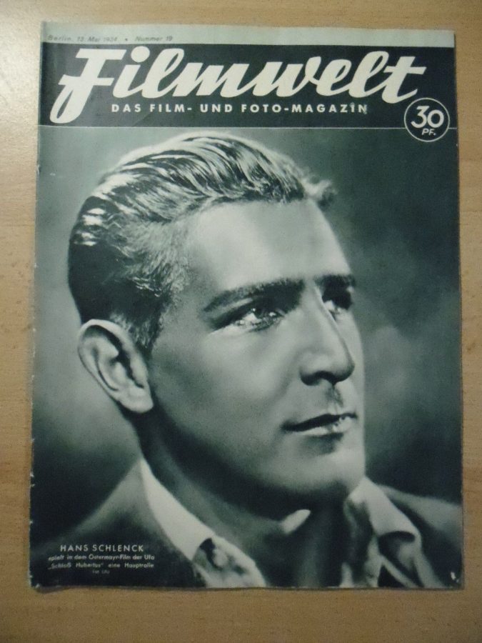 FILMWELT magazine side cover Issue 19 13 May 1934