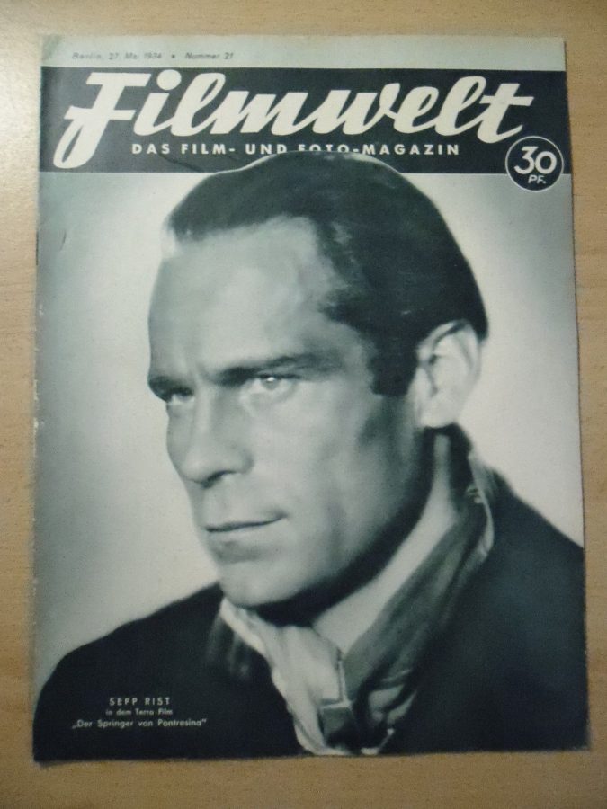 FILMWELT magazine side cover Issue 21 27 May 1934