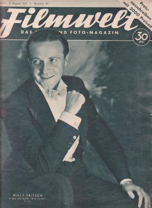 FILMWELT magazine side cover Issue 31 5 August 1934